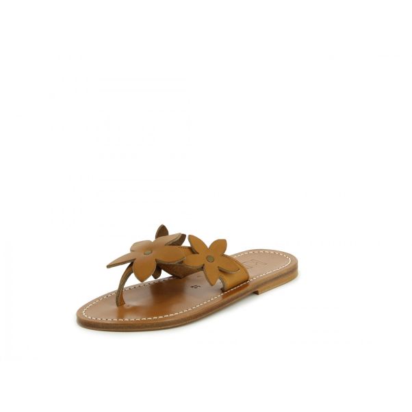 Ader  Women Woman Flat Sandals Pioneering K.jacques Pul Natural Leather