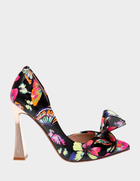 Women’s Shoes Betsey Johnson Nobble-P Black Butterfly Women Black Butterfly