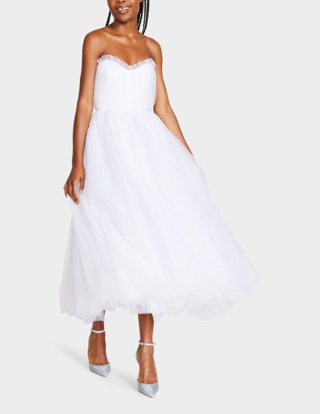 Women Betsey Johnson Bride Vibes Tulle Dress White White Clothing