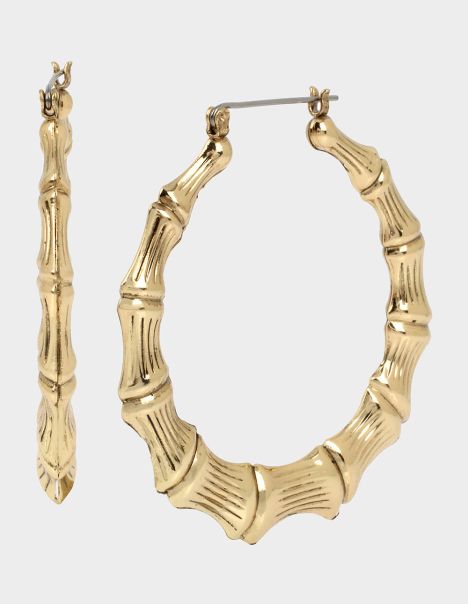 Betseys Bamboo Hoops Gold Jewelry Gold Women Betsey Johnson