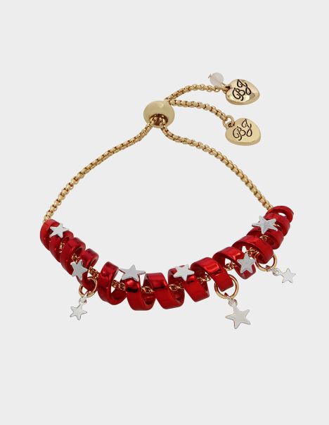 Betsey Johnson Red Jewelry Betseys Holiday Coil Bracelet Red Women
