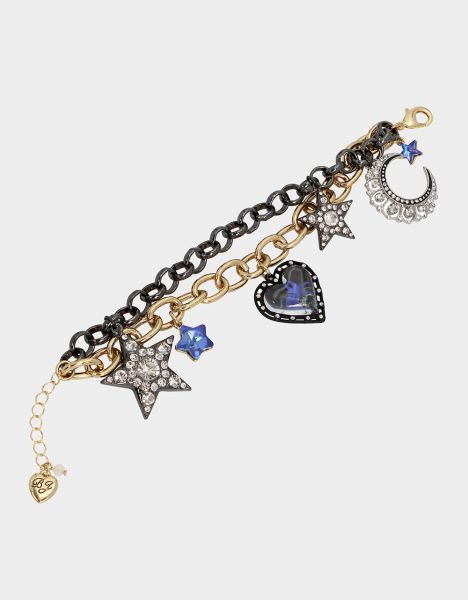 Shine Bright Charm Bracelet Blue Betsey Johnson Women Jewelry Blue