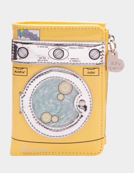 Kitsch Spin Me Bifold Wallet Yellow Betsey Johnson Accessories Yellow Women