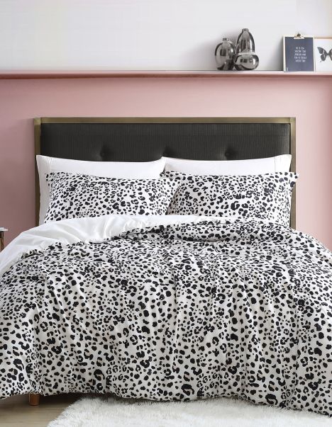 Home Women Betsey Johnson Leopard Betseys Full Queen Comforter Set Water Leopard